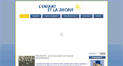 Desktop Screenshot of lenfantetlashoah.org