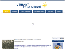 Tablet Screenshot of lenfantetlashoah.org